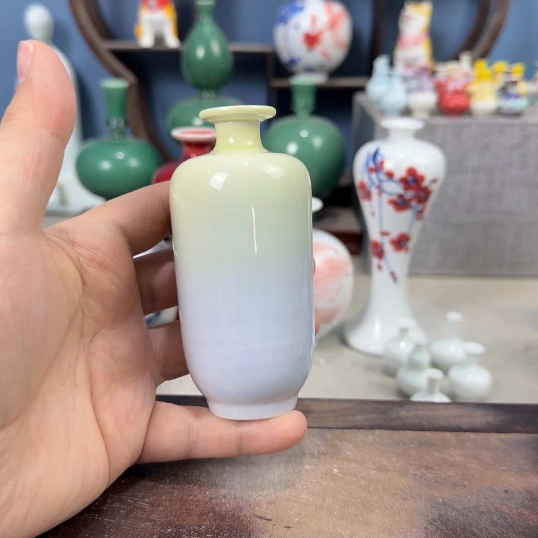 陶瓷手工小花器摆件