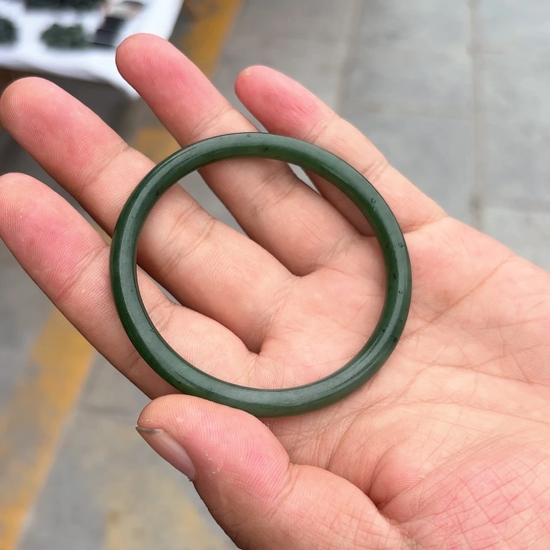 和田玉手镯未镶嵌60