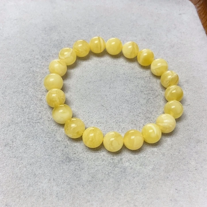 未镶嵌蜜蜡裸石手串