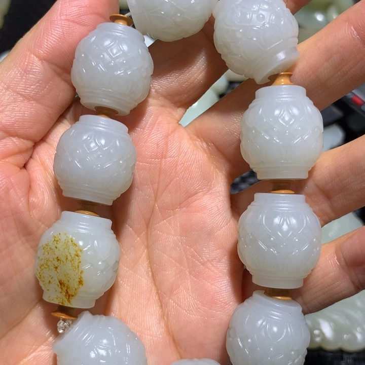 和田玉（白玉）颈饰未镶嵌留*