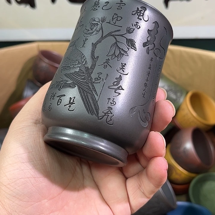 茶杯紫砂全手工紫砂主人杯