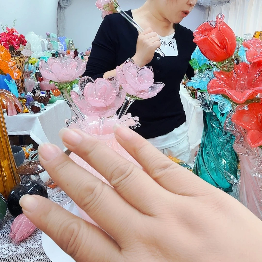 唯***美琉璃花瓶花器艺术品