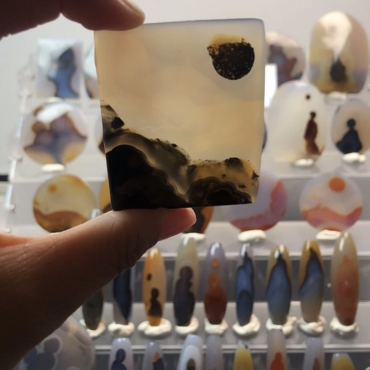 玛瑙/玉髓合金珠宝半成品20