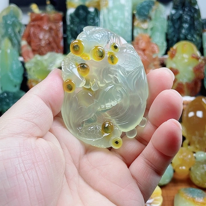 蛇纹石玉未镶嵌挂件