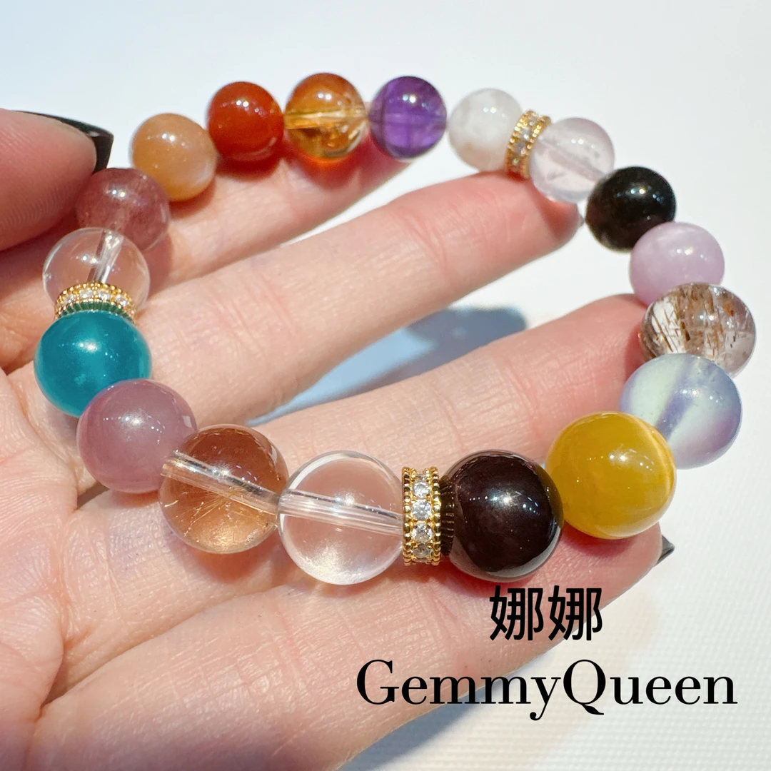 925银合成锆石手链  娜娜GQ   9-11mm手串 多样性发其一