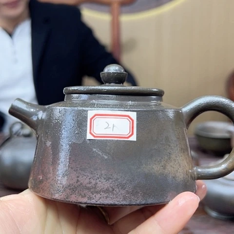 戬谷龙窑坭兴陶柴烧茶壶21