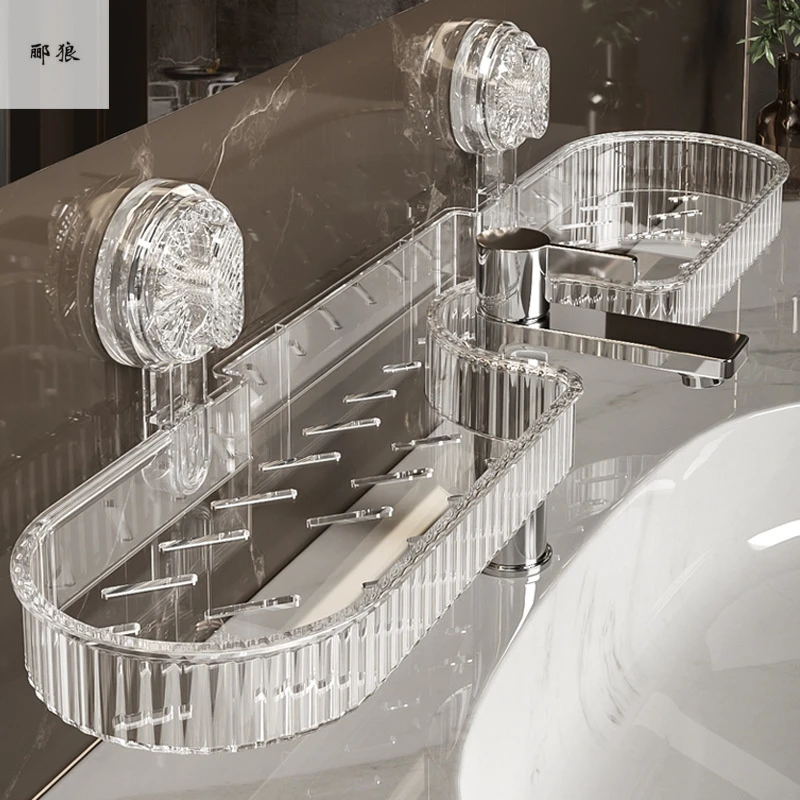 水龙头吸盘置物架卫生间厕所浴室洗手洗漱台墙上收纳壁挂各种神器