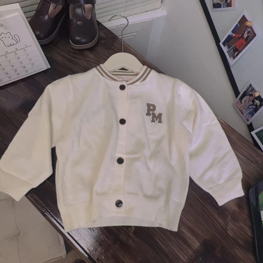 PM011小童圆领柔软软糯针织外套mo92