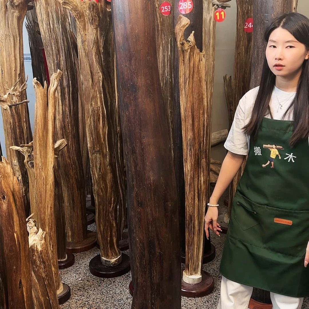 沉香摆件天然沉香原木摆件➕底座
