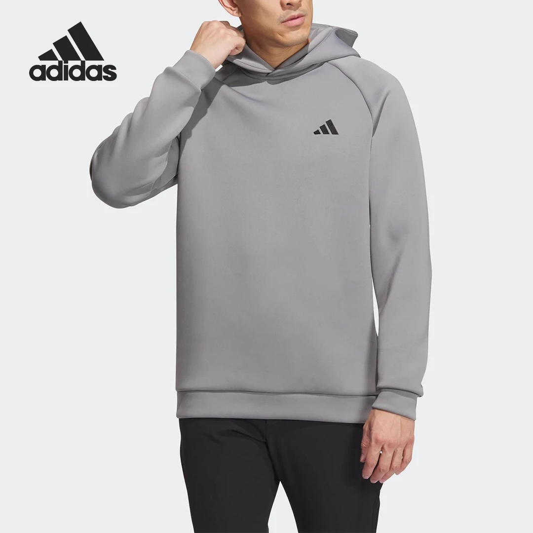 Adidas/阿迪达斯~高尔夫运动男士简约连帽套头卫衣HZ3244