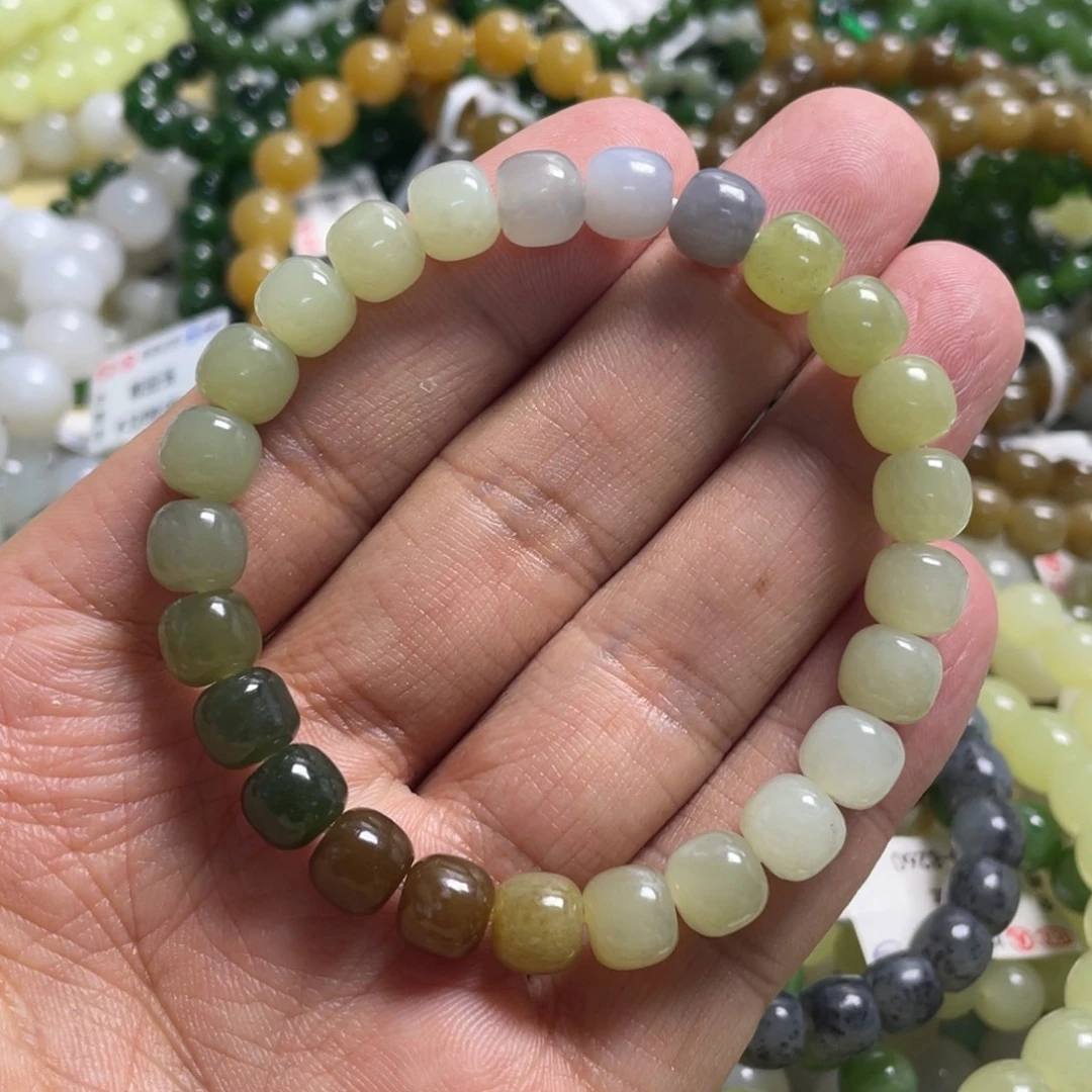 和田玉未镶嵌手链606