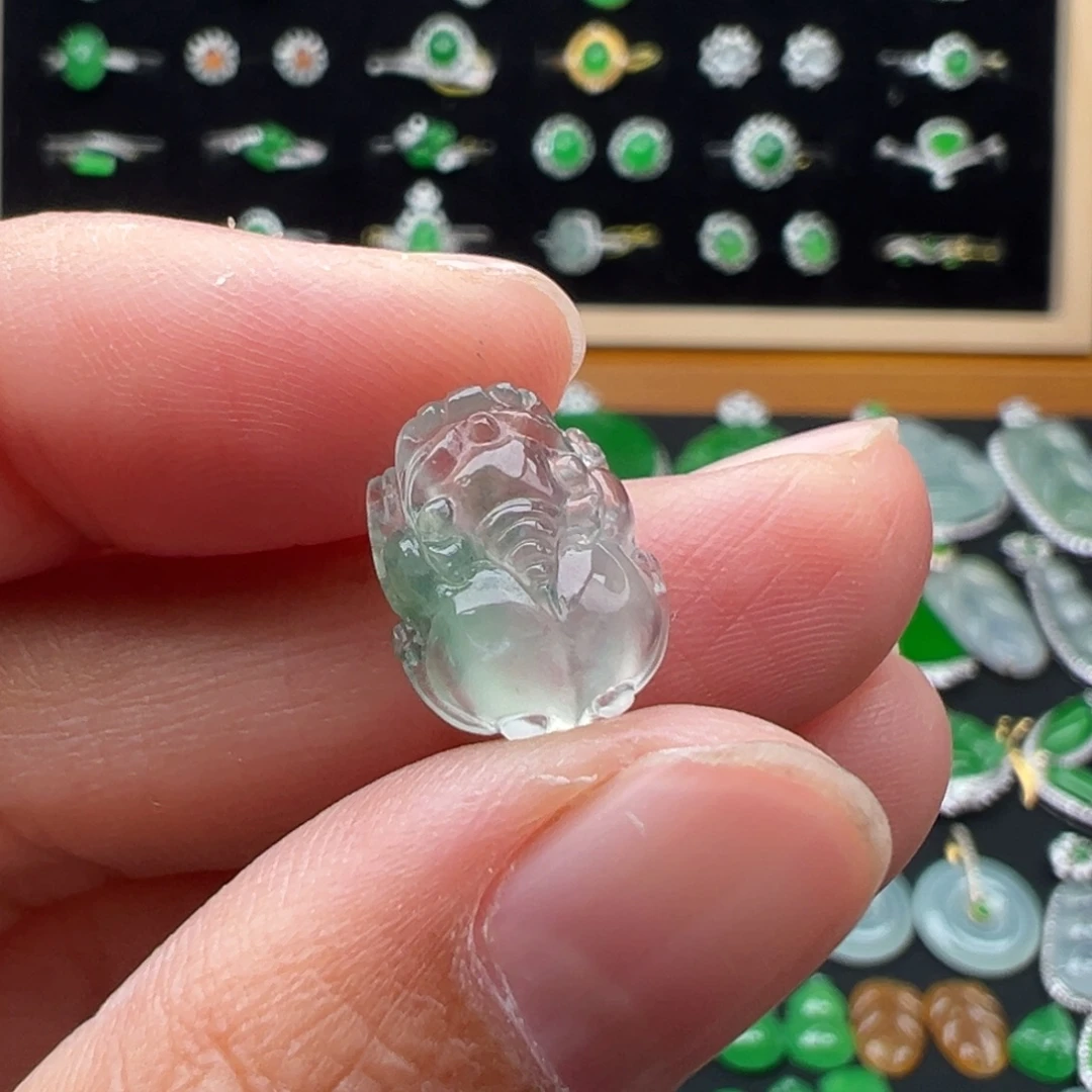 翡翠未镶嵌颈饰貔貅