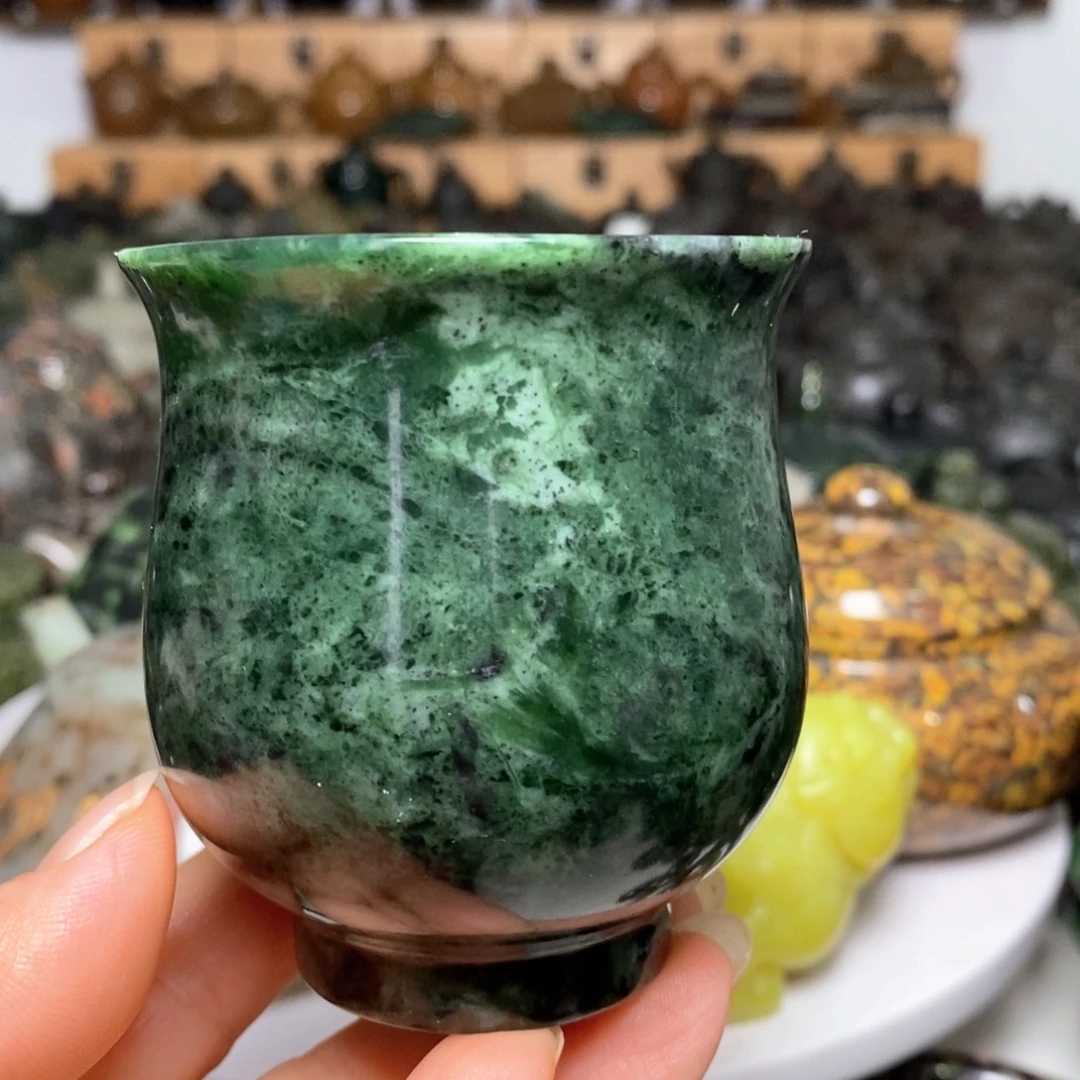 藏玉药王石福利款花瓶杯130cc