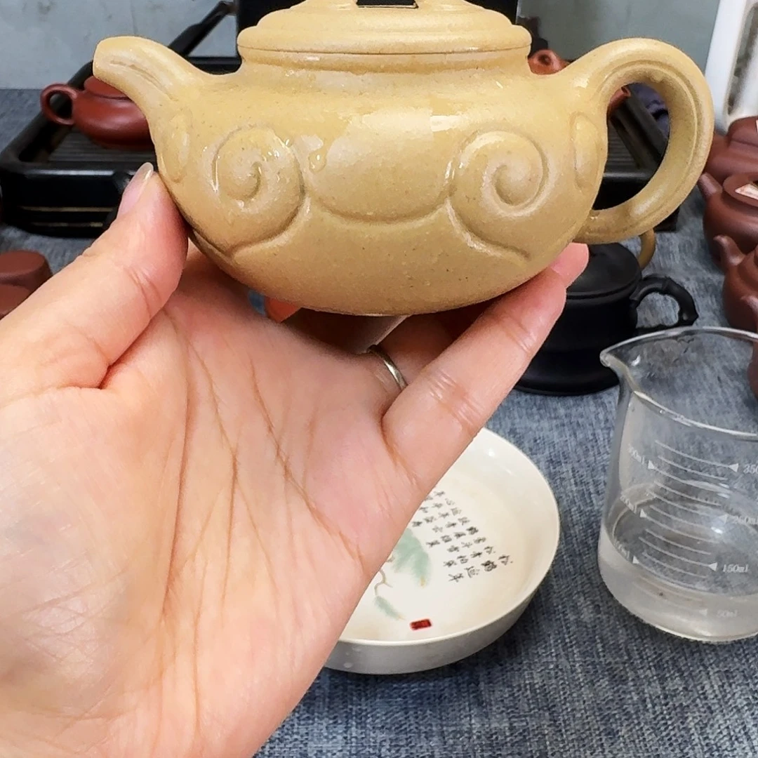 茶壶紫砂全手工紫砂壶仿古如意