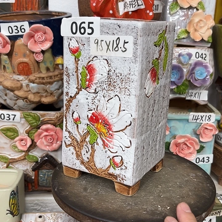 花盆紫砂粗陶材质多肉花盆