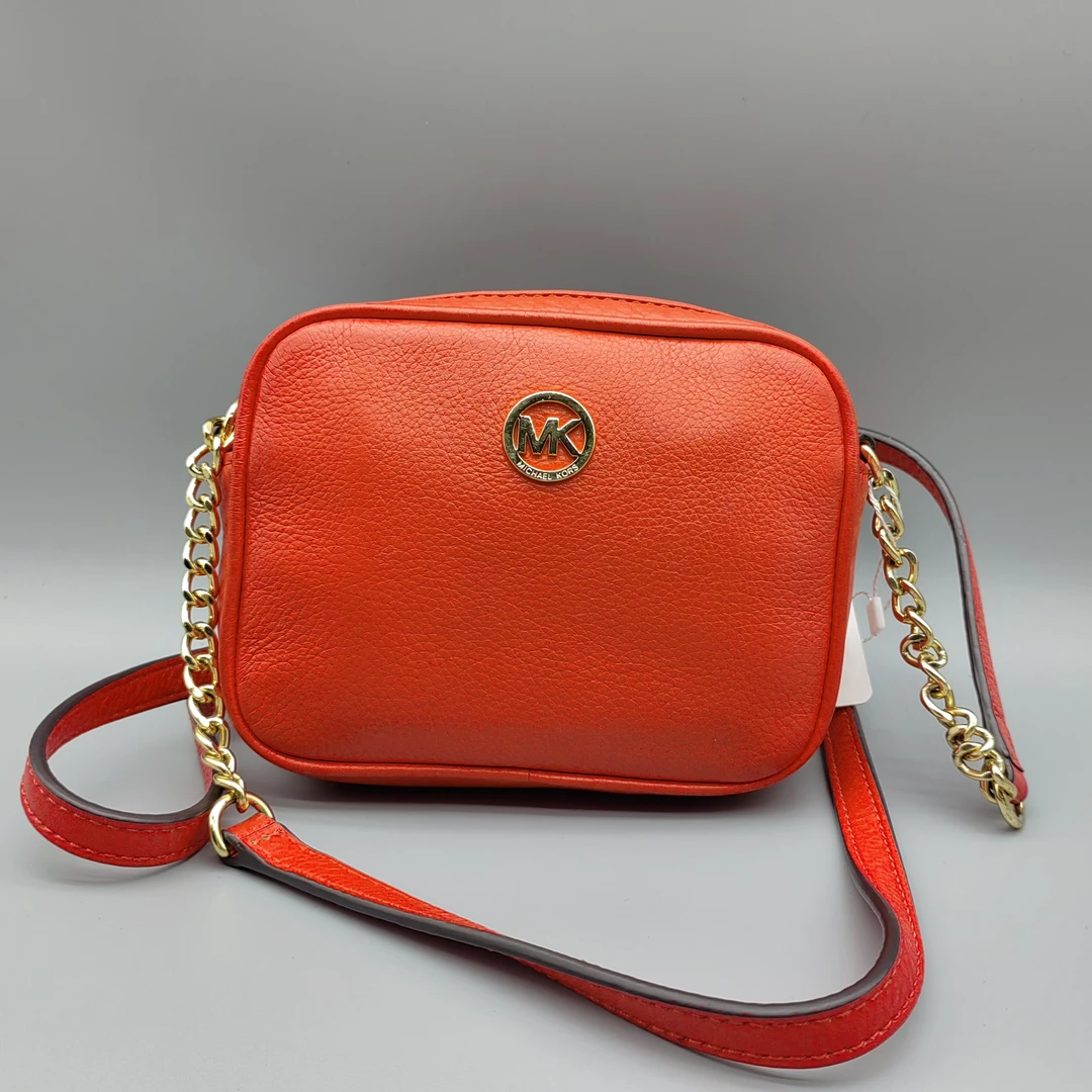 95新 MICHAEL KORS/迈克高仕  橘红色单肩包 1627 6626