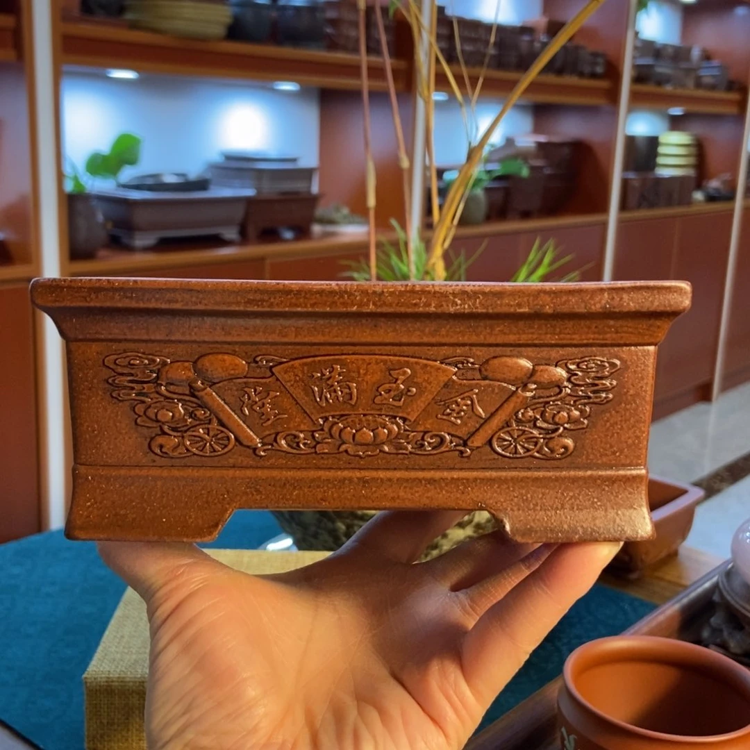 紫砂花盆紫砂花盆