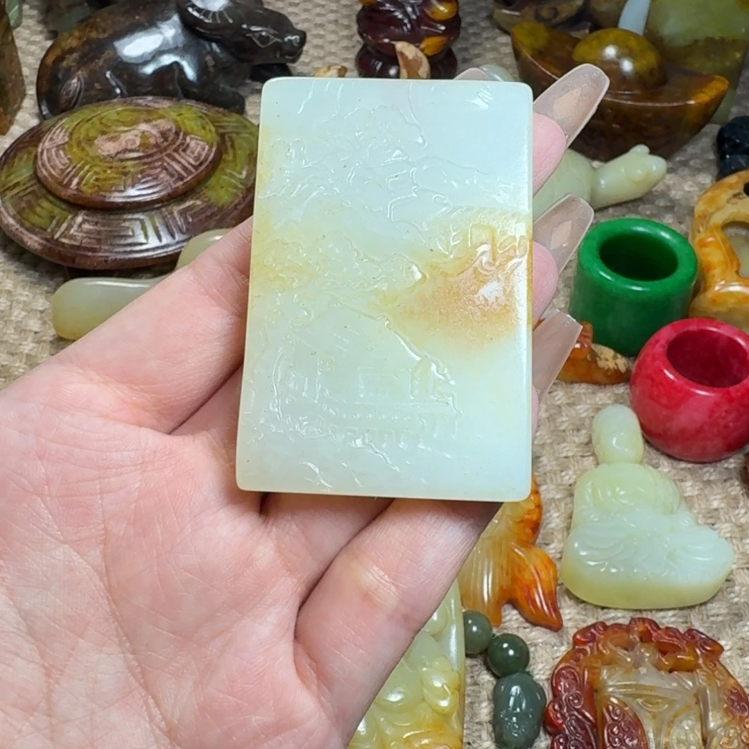 白玉菩提吊坠挂件