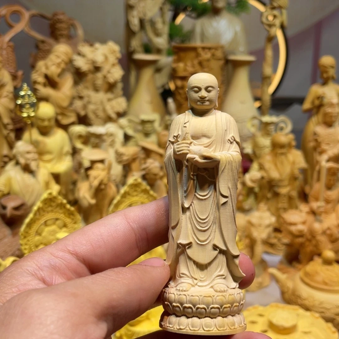 黄杨木黄杨木地藏小瑕疵