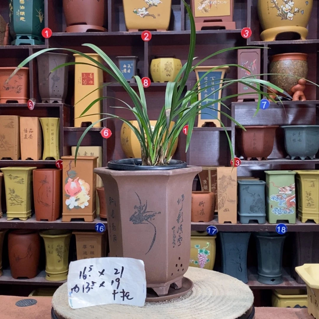 紫砂艺术紫砂花盆