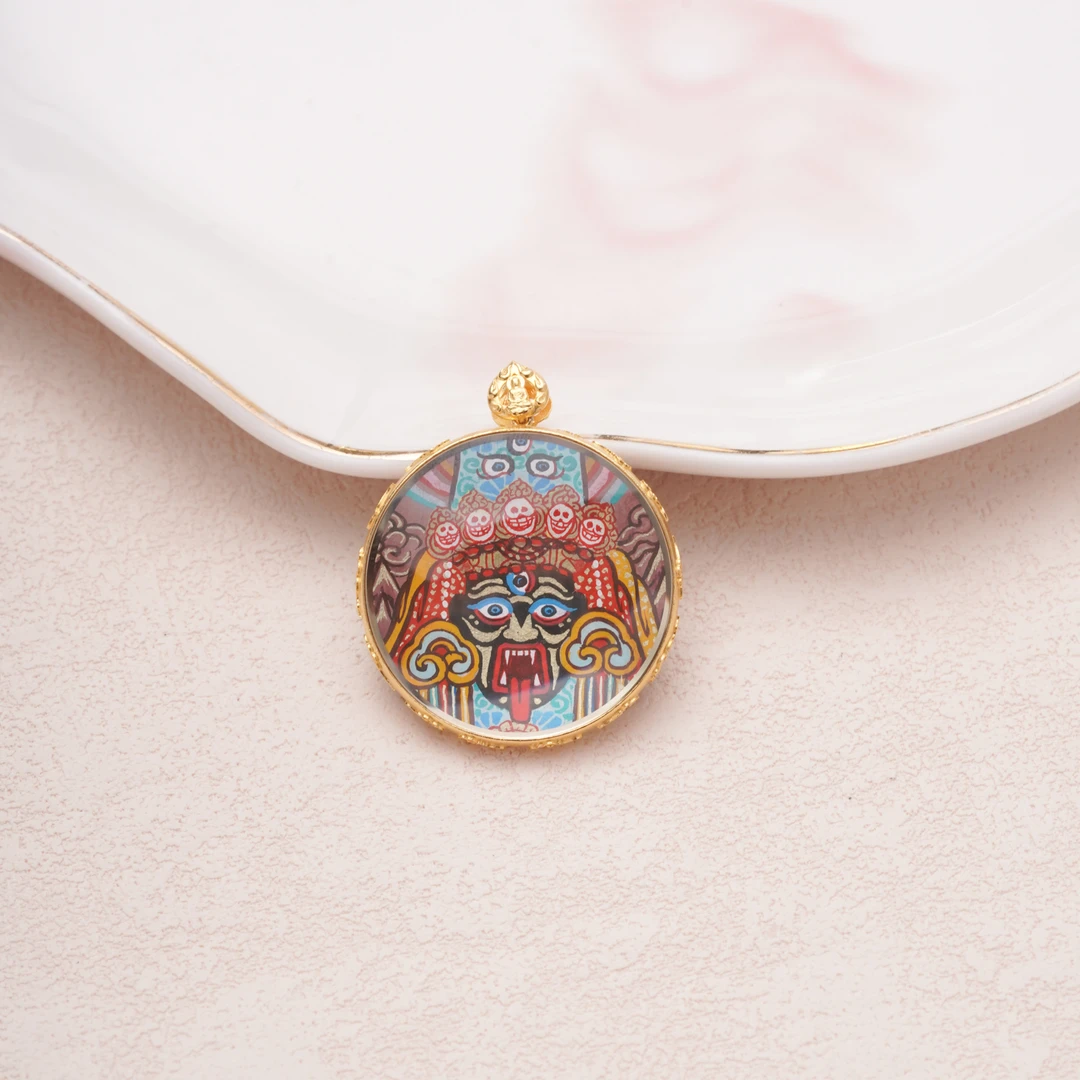 【朱朱严选】18k扎基拉姆唐卡吊坠 -32x7