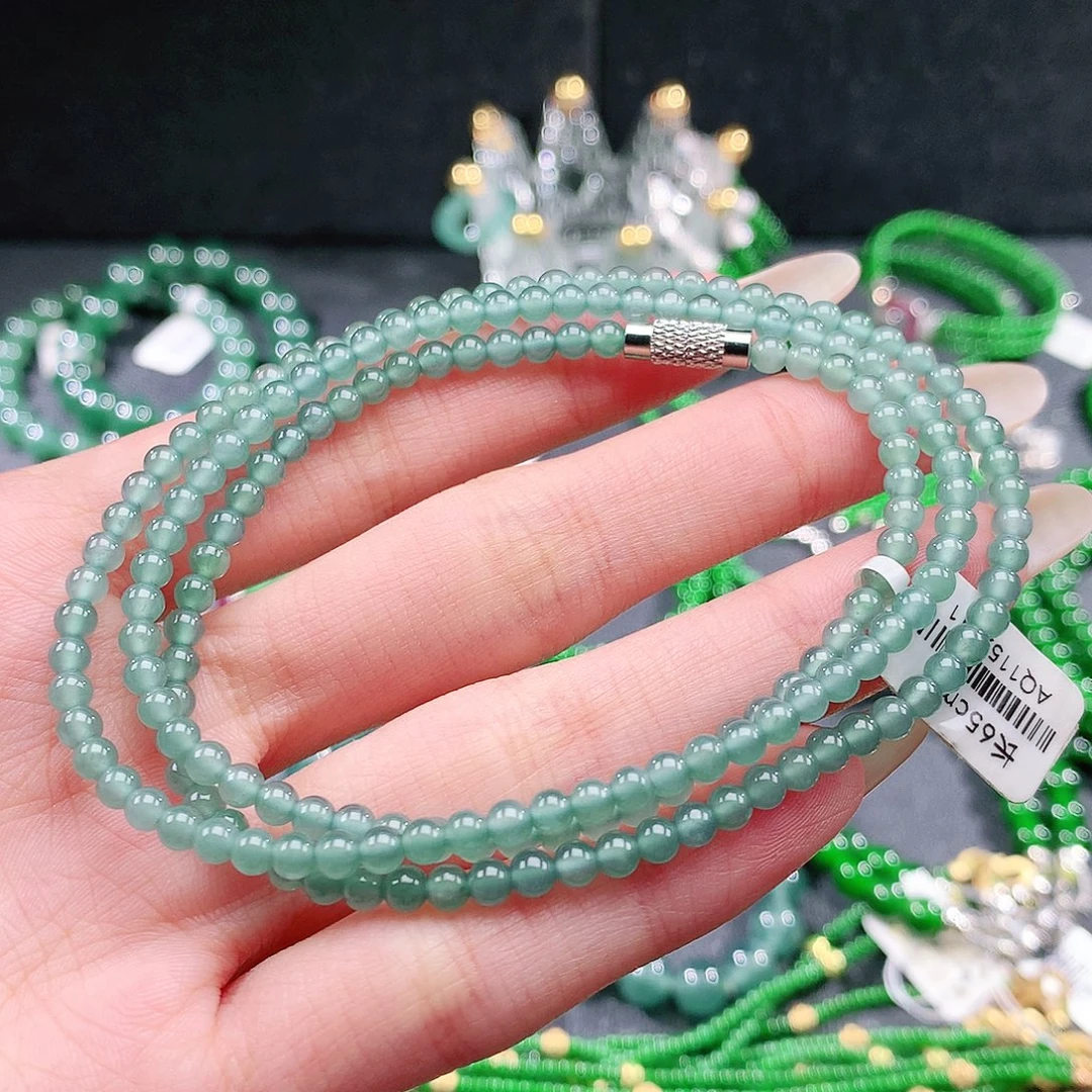 翡翠未镶嵌手链项链