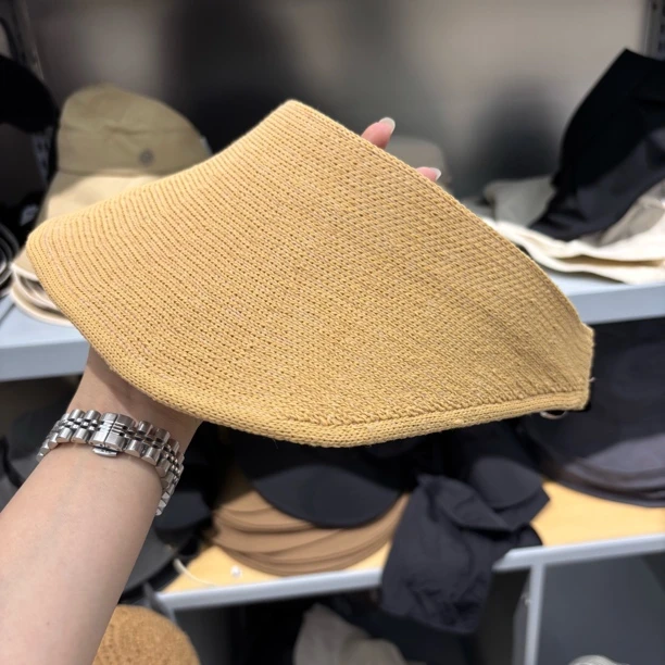 【A025】泡菜针织空顶遮阳帽洋气时尚防晒帽