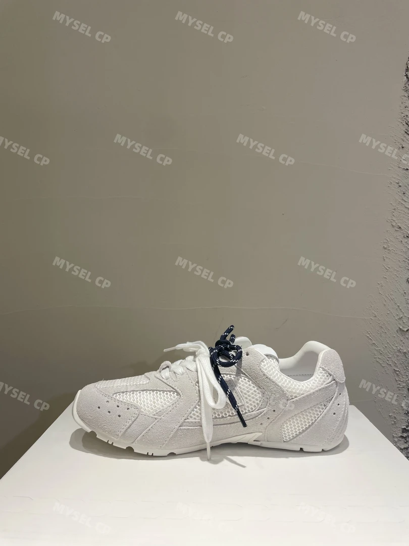 MYSEL CP联名款小白鞋新款复古德训鞋透气网面拼接休闲鞋低帮女鞋