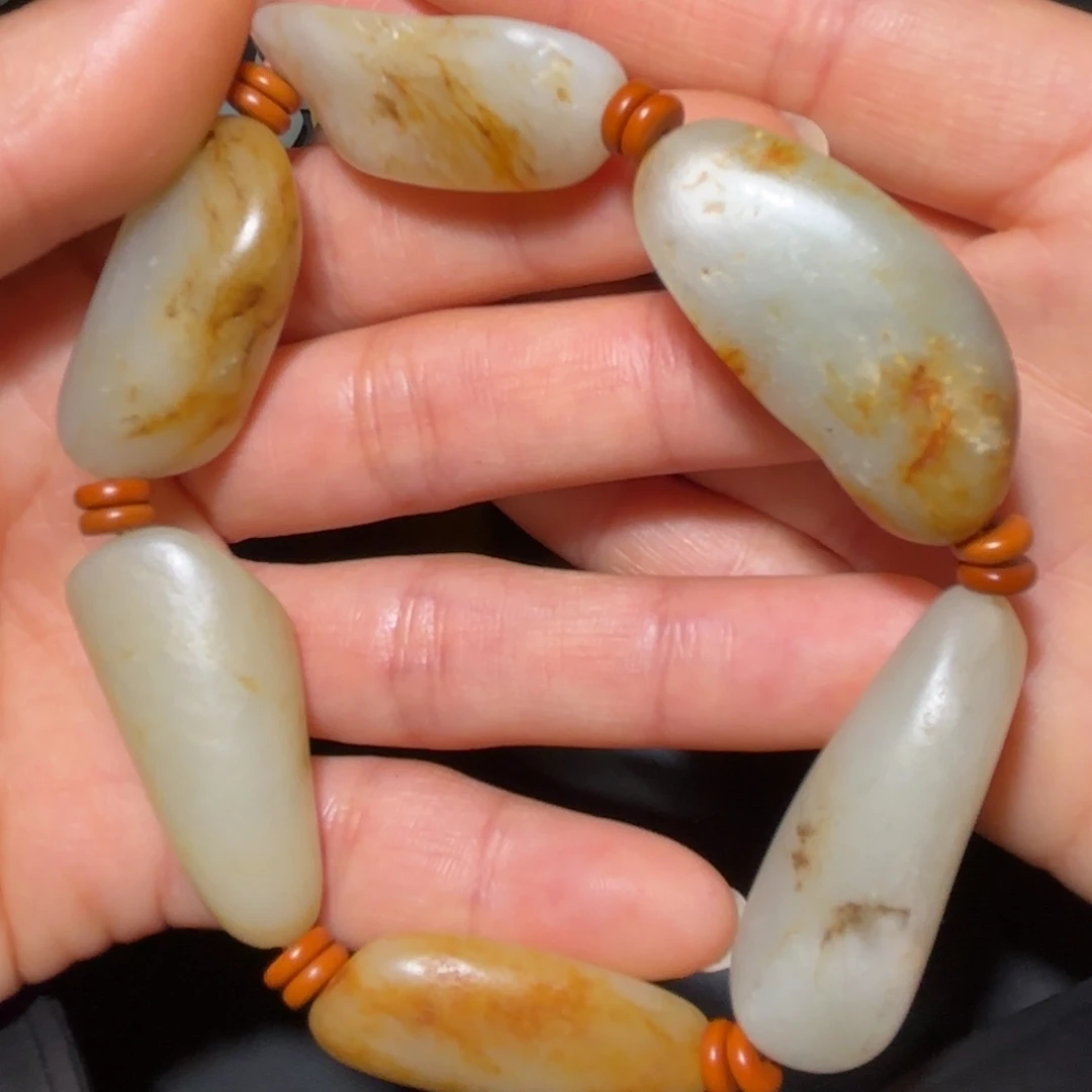 和田玉未镶嵌手机链