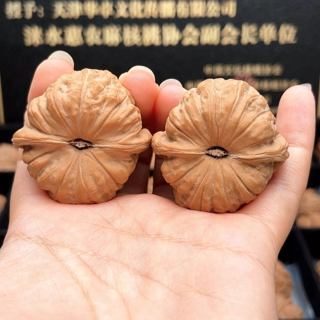 把件文玩核桃42尺A5毕业级正圆凹底➕近正肩