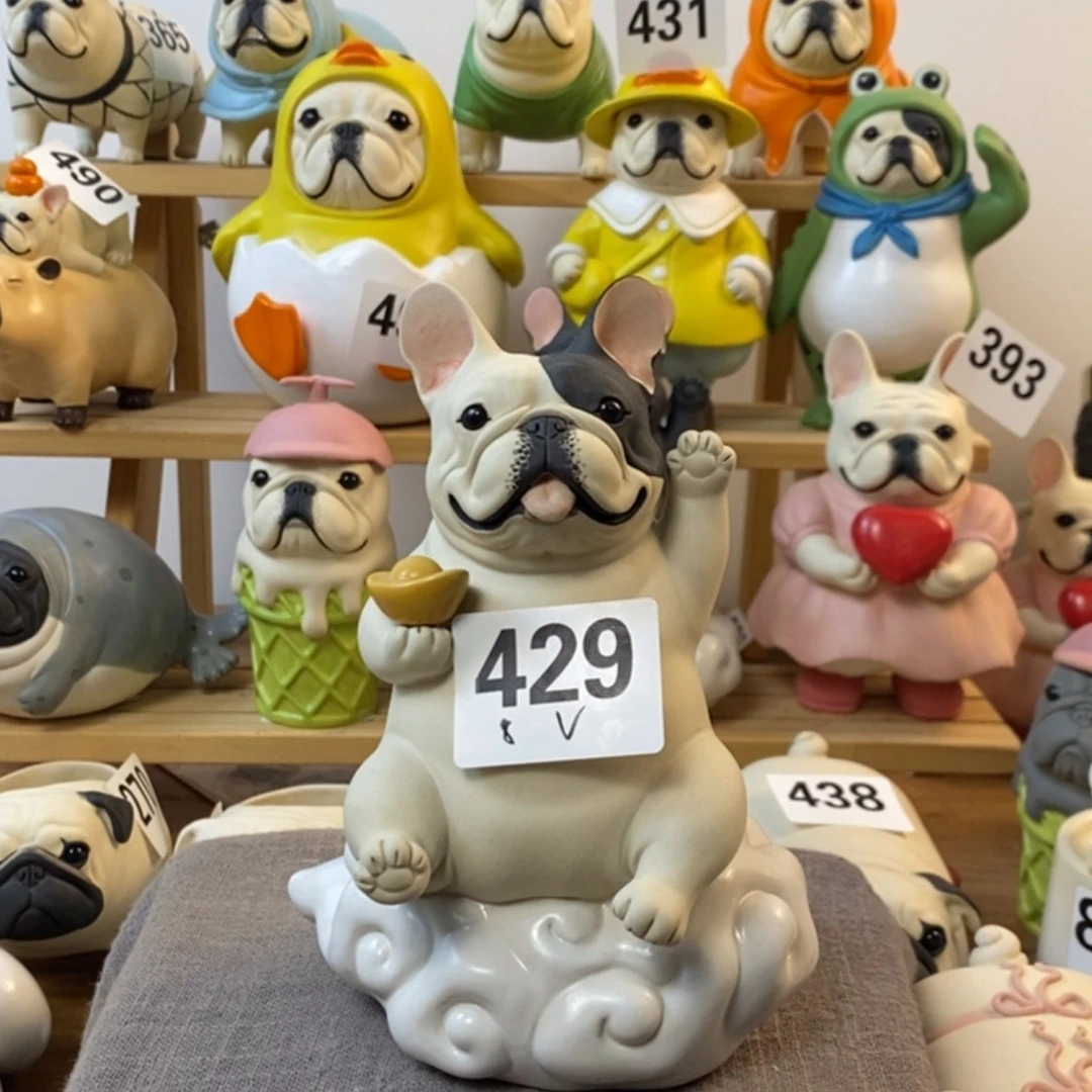 【闪购商品】微瑕429黑白花元宝陶瓷周边