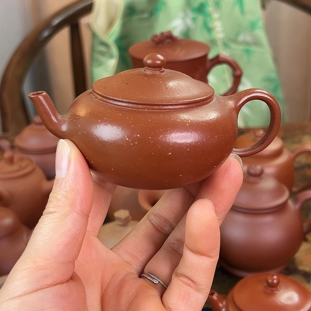 茶壶紫砂精品 碗玉 老朱泥 110cc