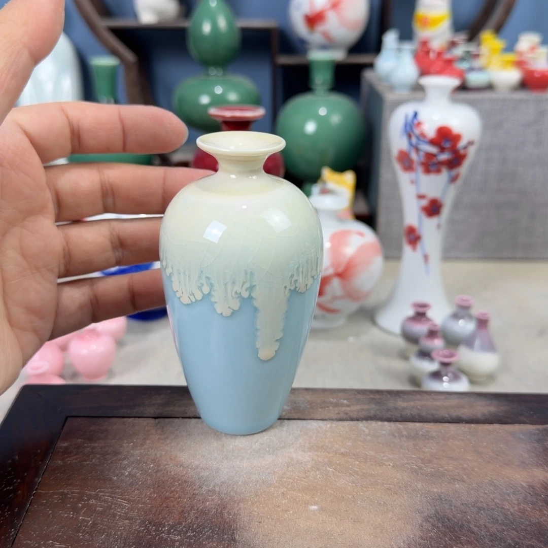 陶瓷手工小花器摆件