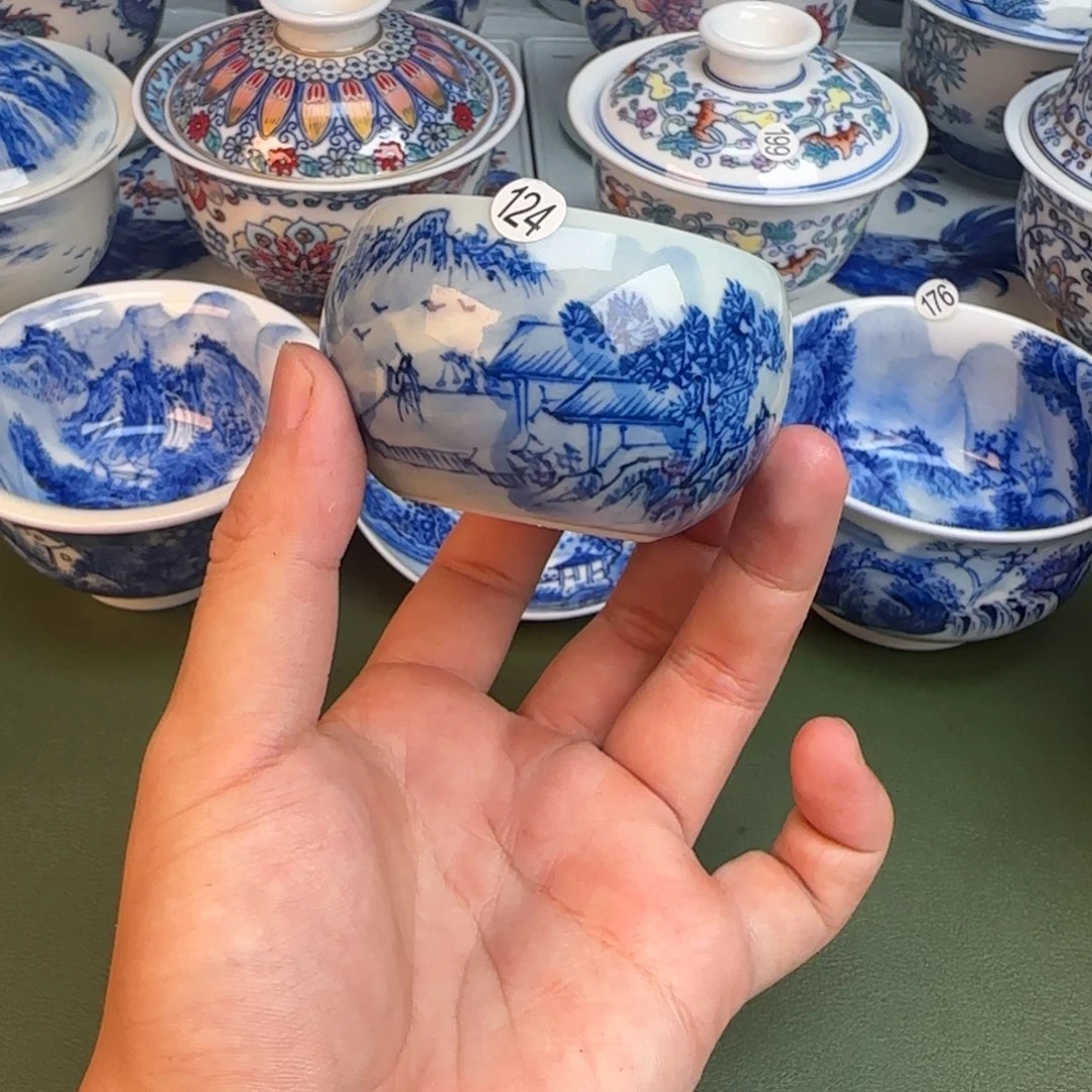 彦祖纯手工手绘茶具124