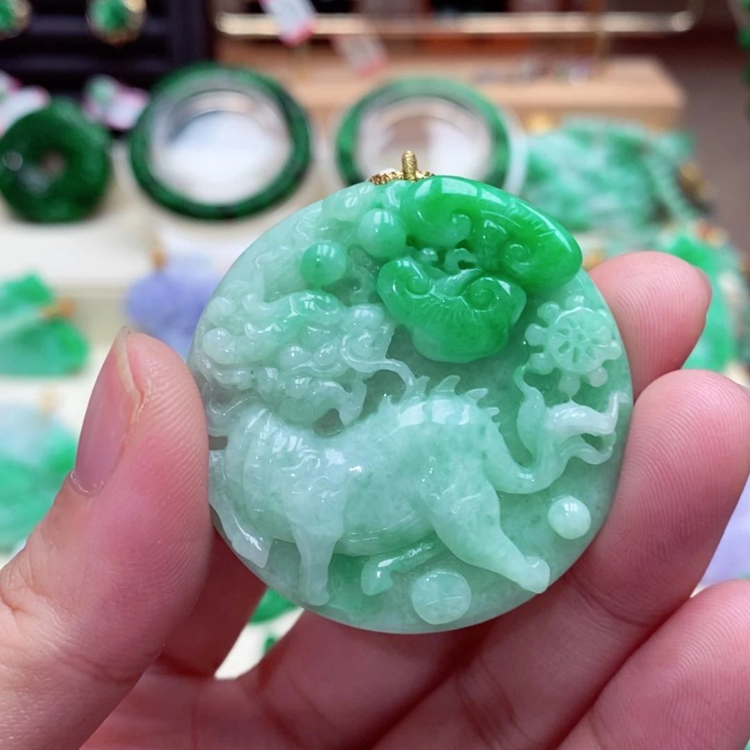 颈饰未镶嵌翡翠翡翠吊坠