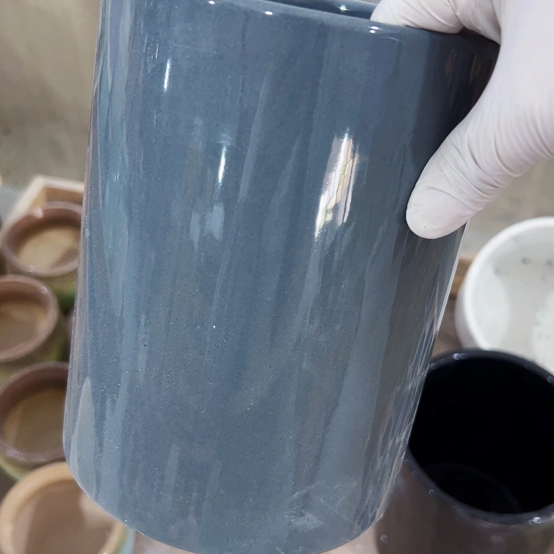 有孔，外贸尾单陶瓷花盆凑单10米包邮