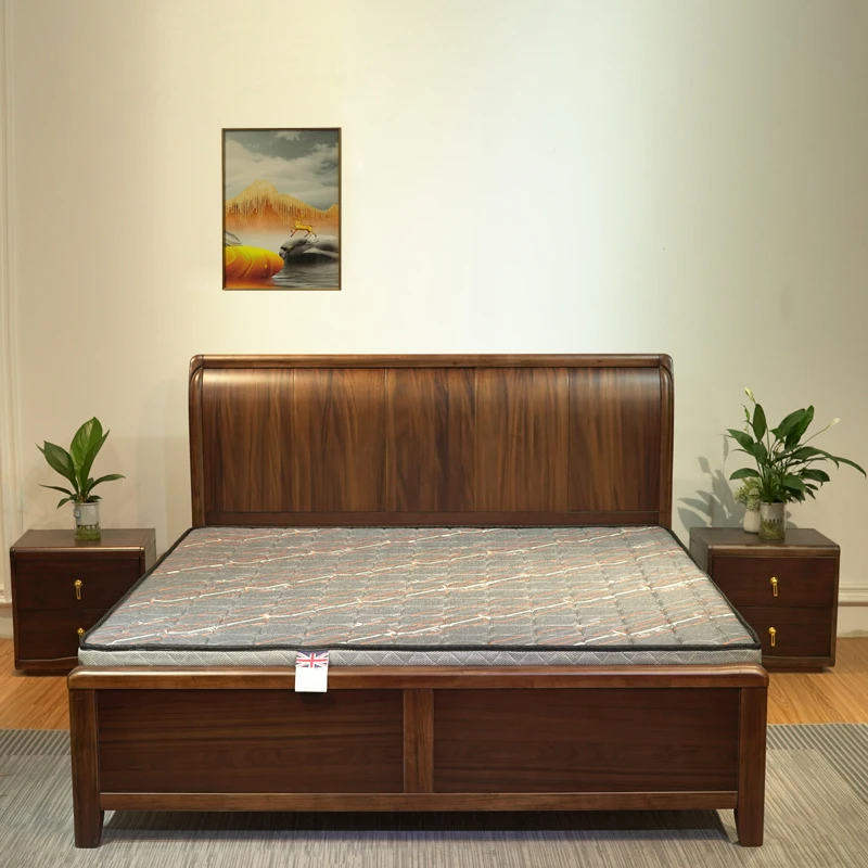 2025新款宋氏美学实木床榫卯结构储物床1.5米1.8米2米床主卧大床
