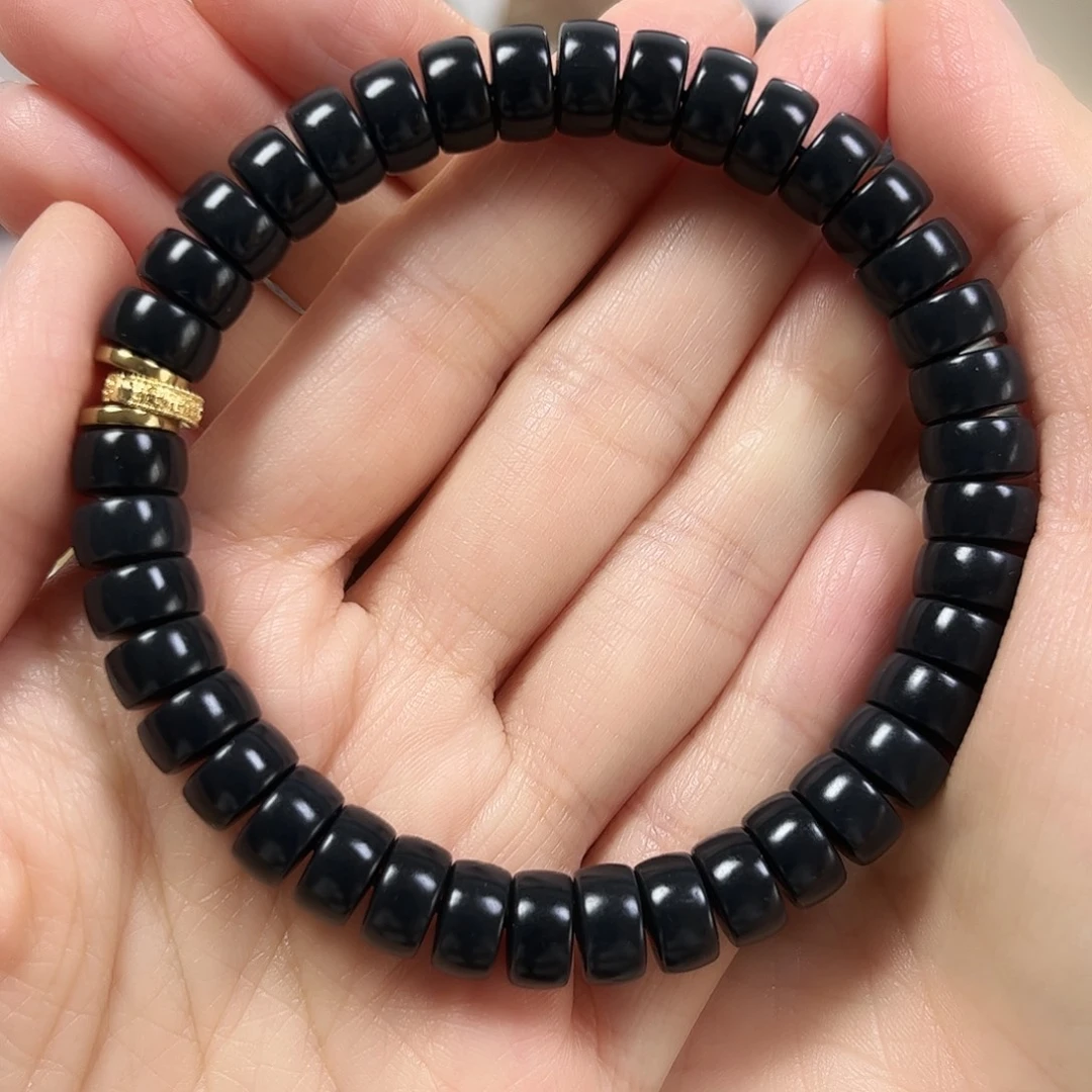 和田玉未镶嵌手串卡5×9