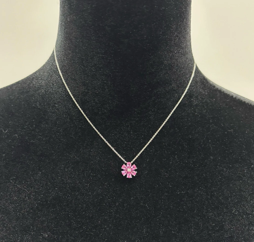 未使用 Harry Winston/海瑞温斯顿 勿忘我系列 粉色蓝宝石项链