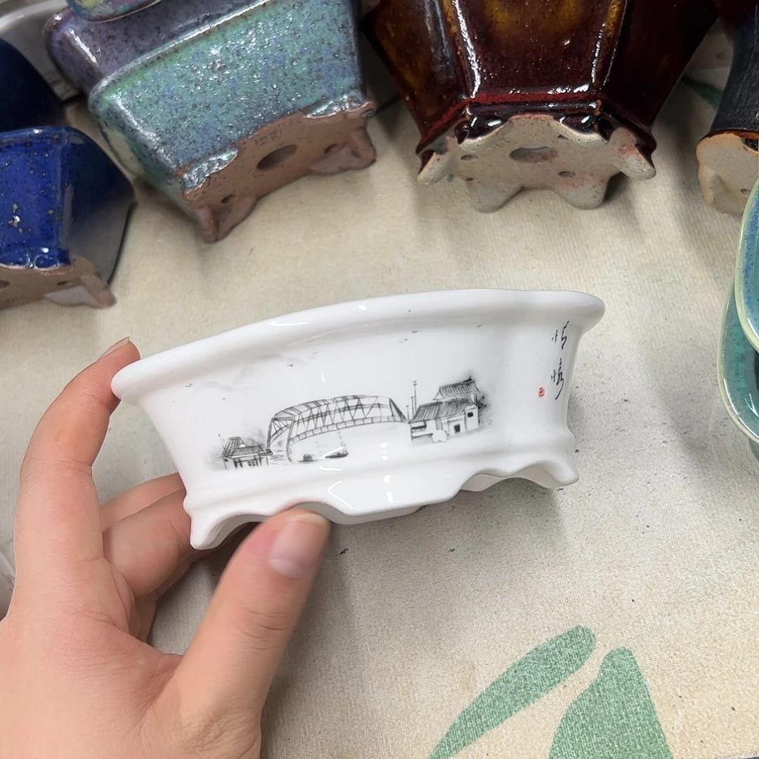 紫砂花盆515号瑕疵13/12/4cm