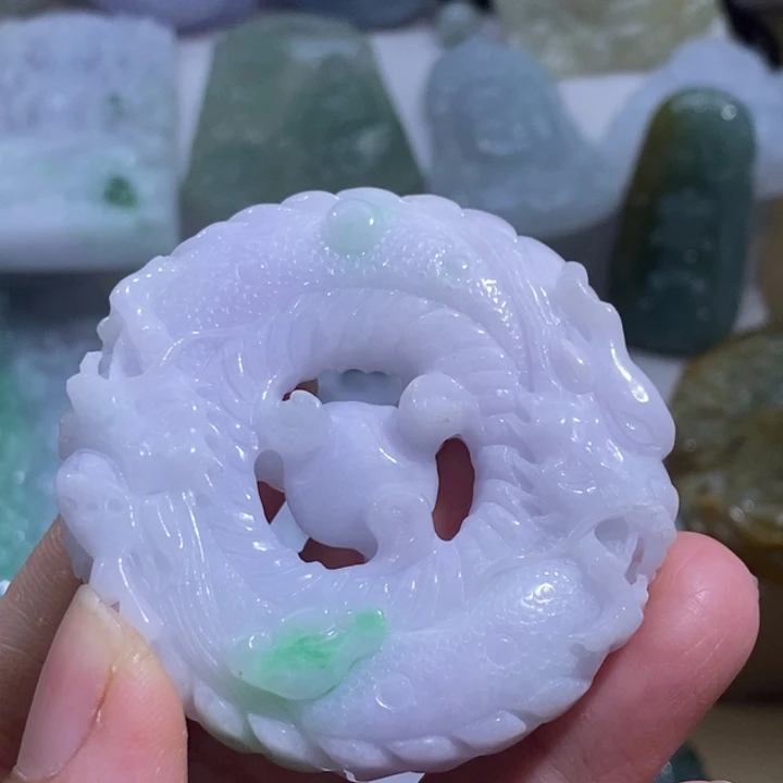 【闪购商品】颈饰未镶嵌翡翠龙牌