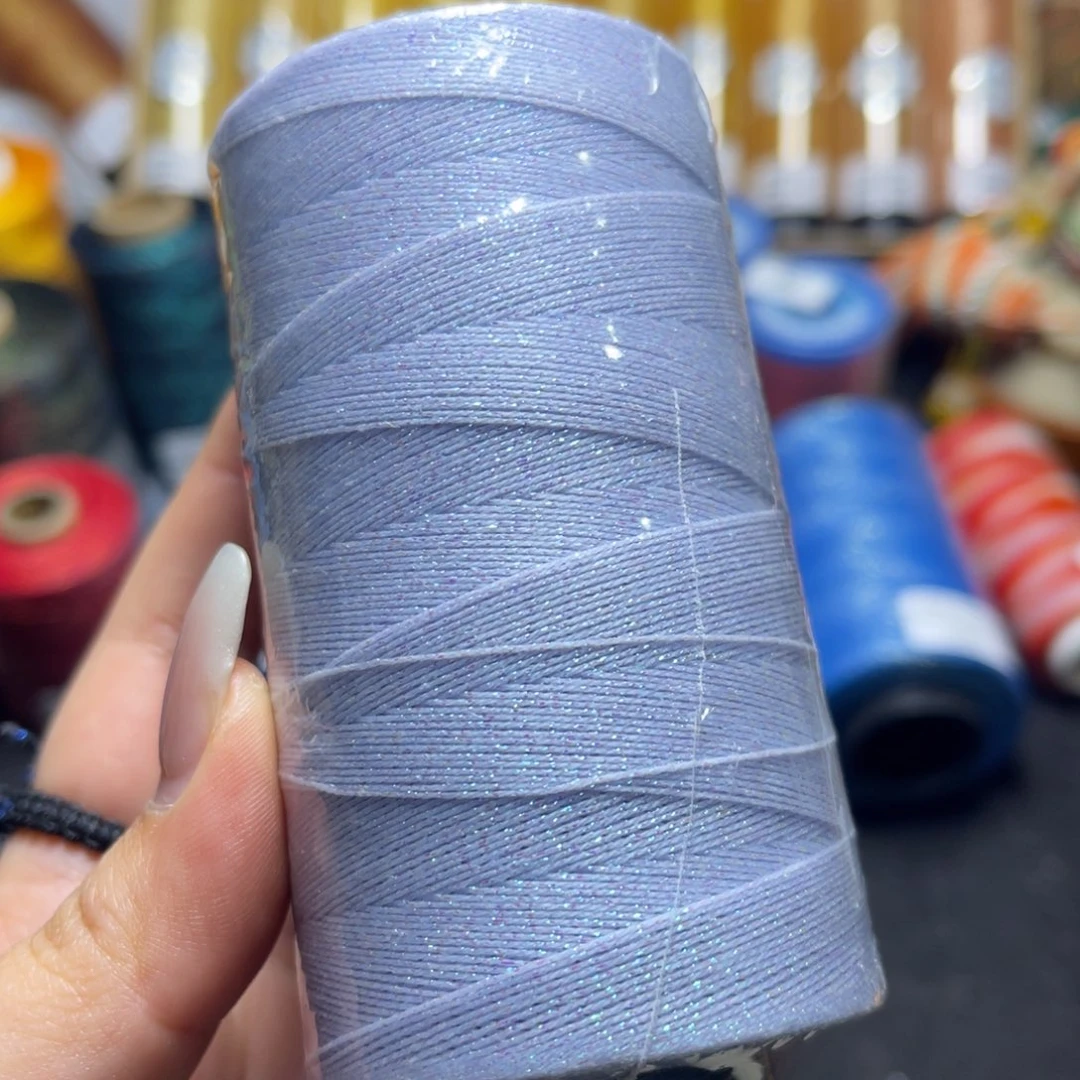 腈纶0.3星空纯色蜡线100g暮山紫