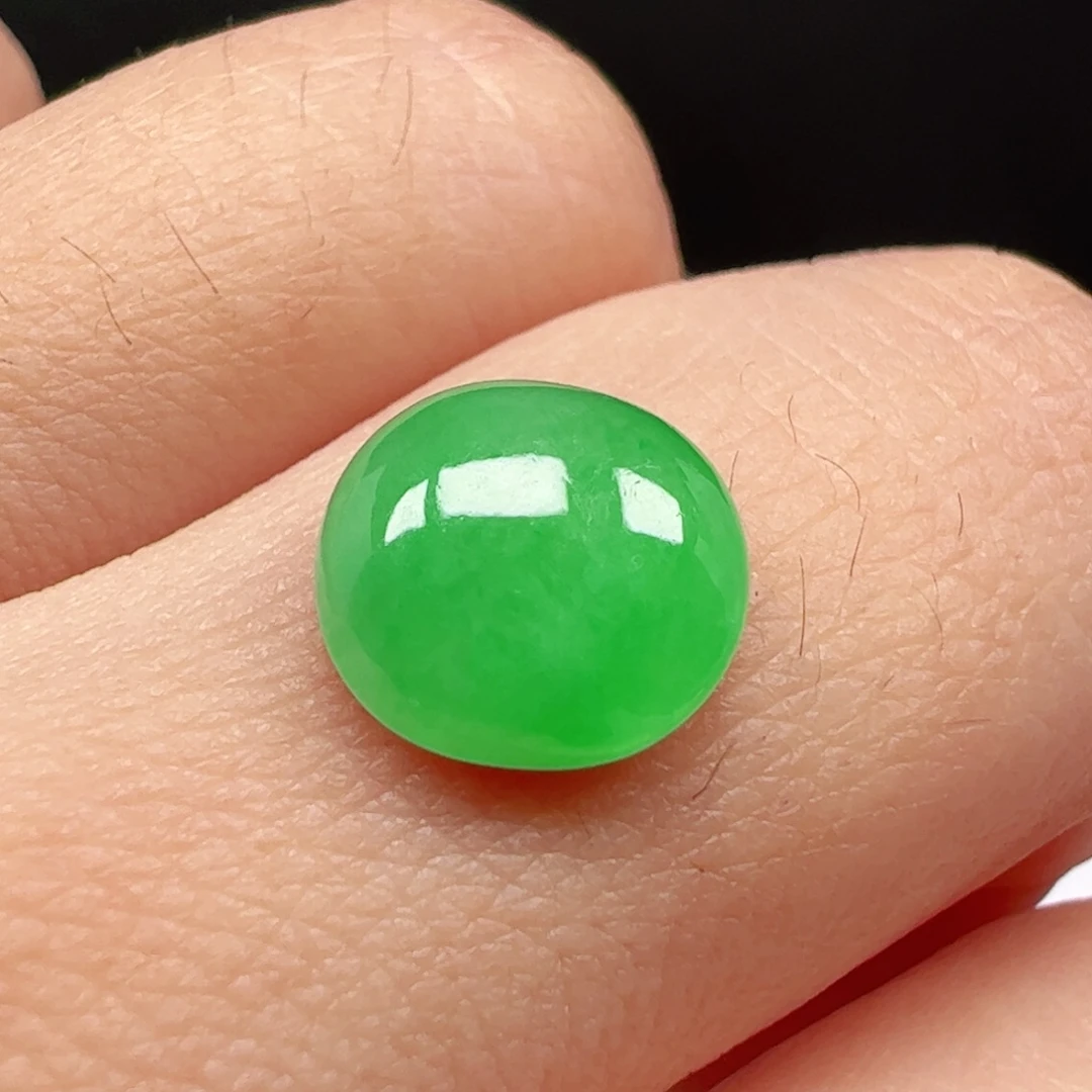 未镶嵌翡翠耳饰蛋面