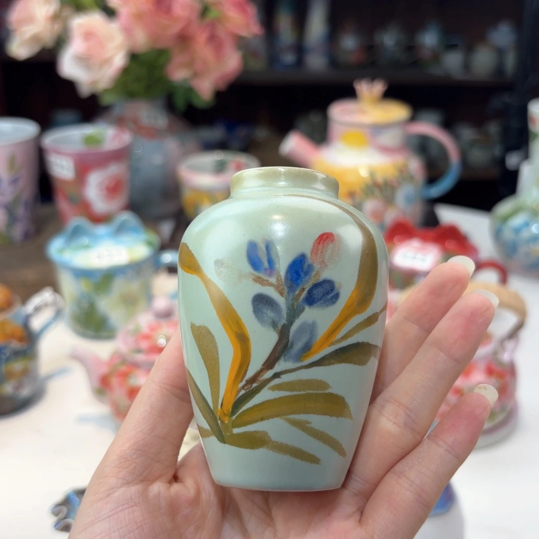 景德镇手绘高温釉下彩陶瓷茶具