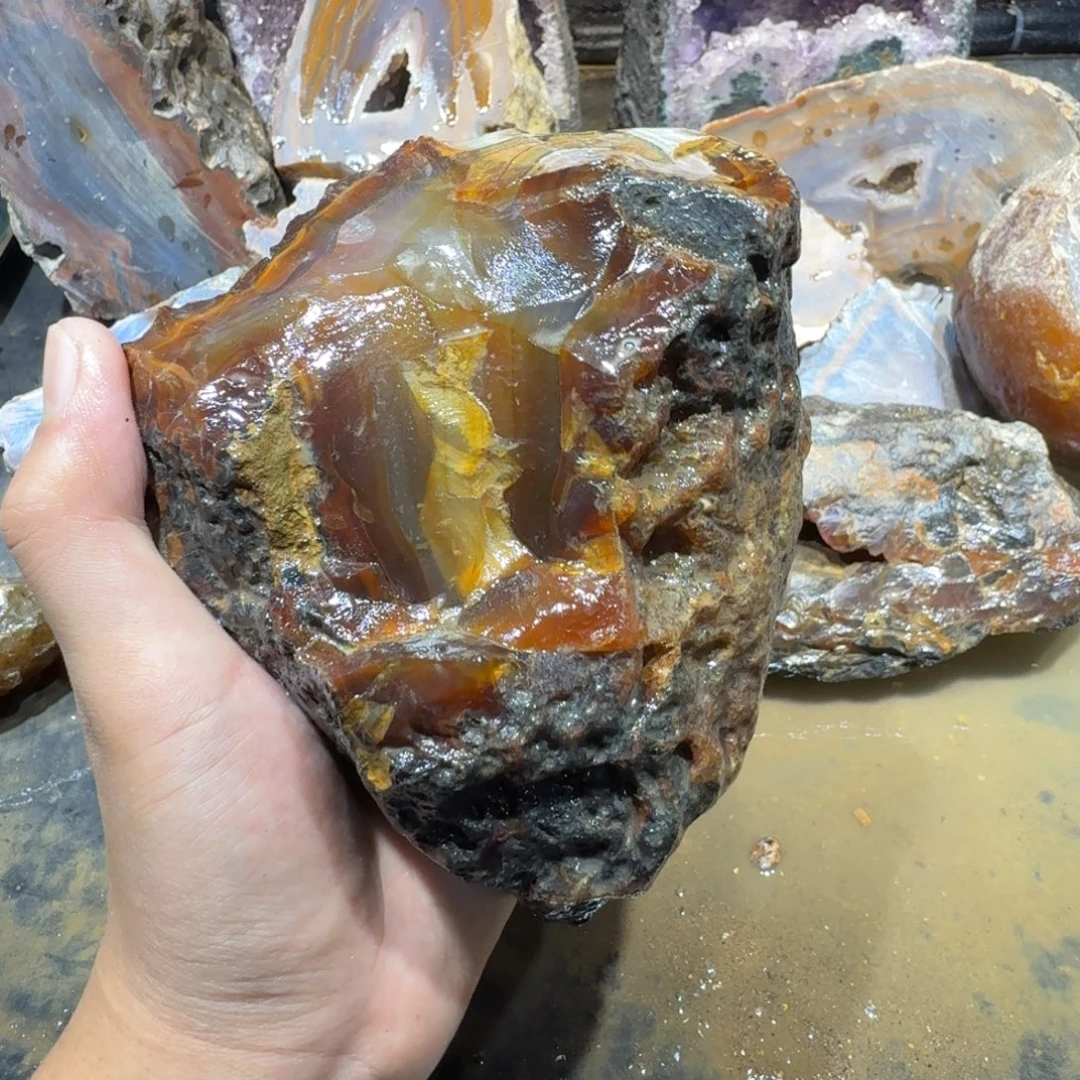未镶嵌玛瑙/玉髓珠宝半成品