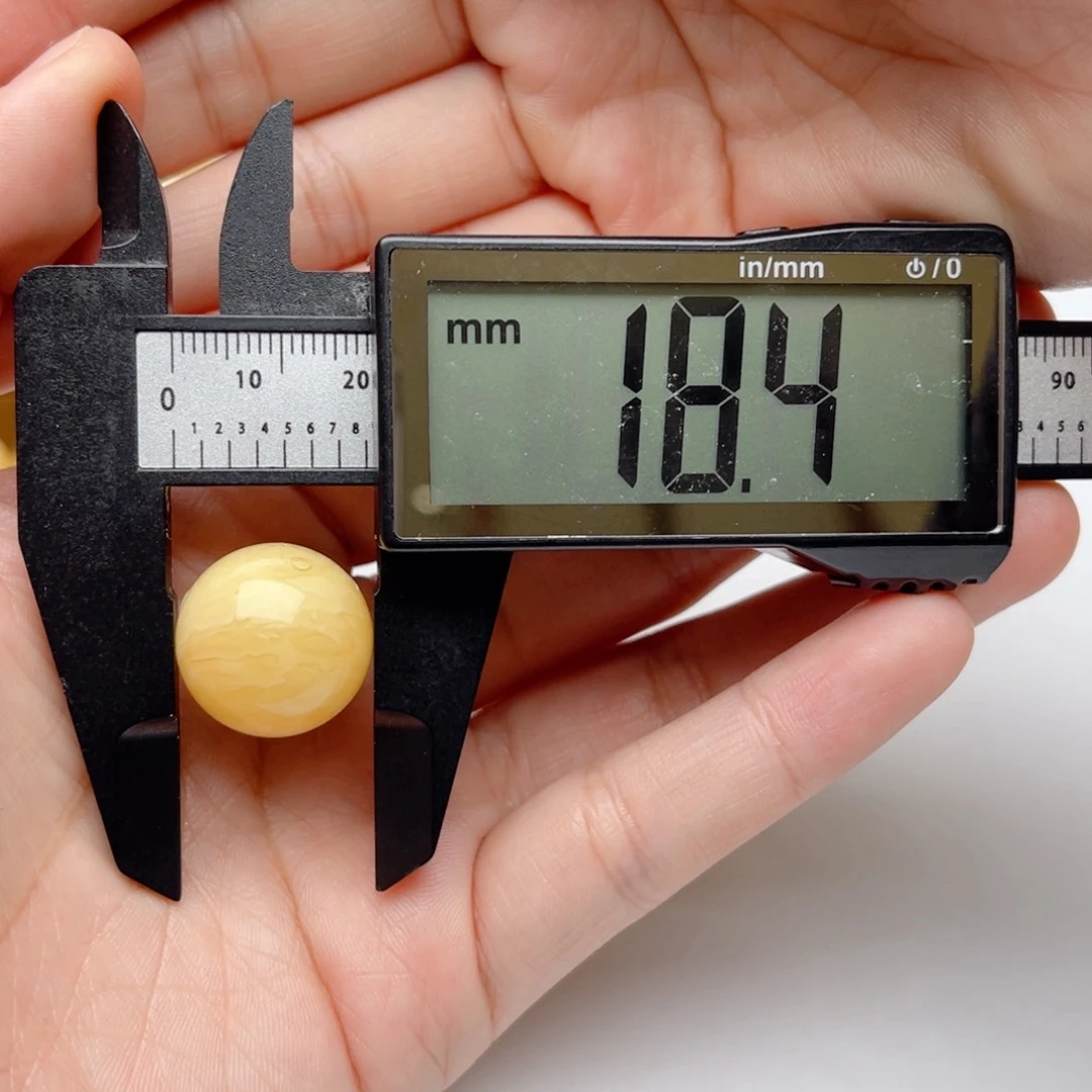 蜜蜡裸石未镶嵌w***m蜜蜡圆珠梦