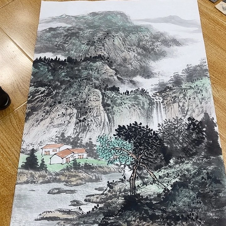 姜奇老师山水作品69×46