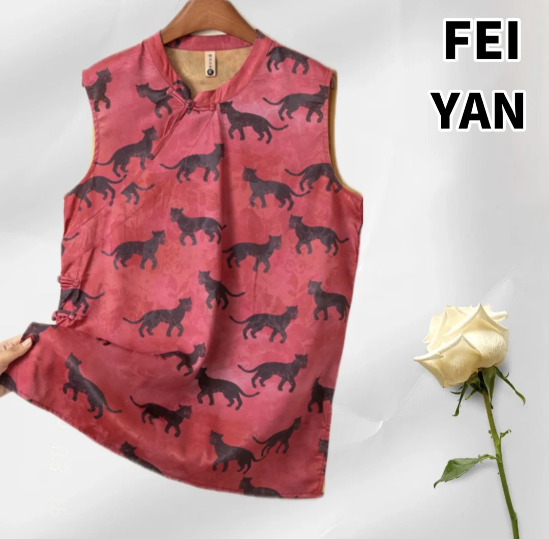 【豹富】新中式夏季休闲薄款民族风复古国风宽松提花短袖奥黛925果