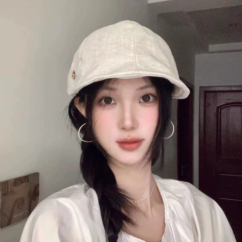 【洋气鸭舌帽】复古时尚包脸效果超显脸小头小日系ins秋冬女款礼帽