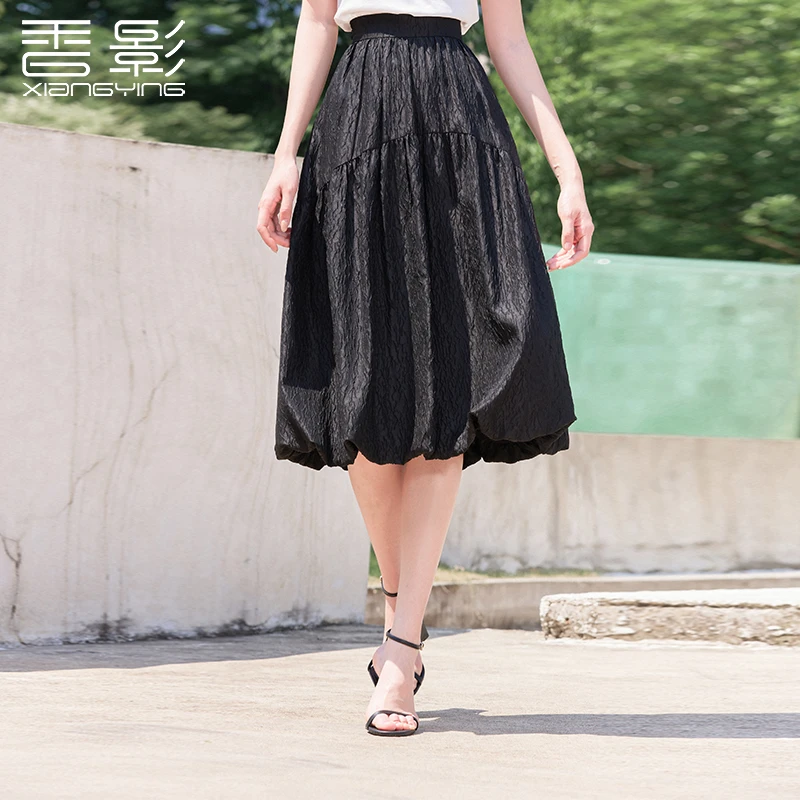 【粉丝专属】A842288半身裙 香影花苞裙半身裙女高腰夏季新款肌